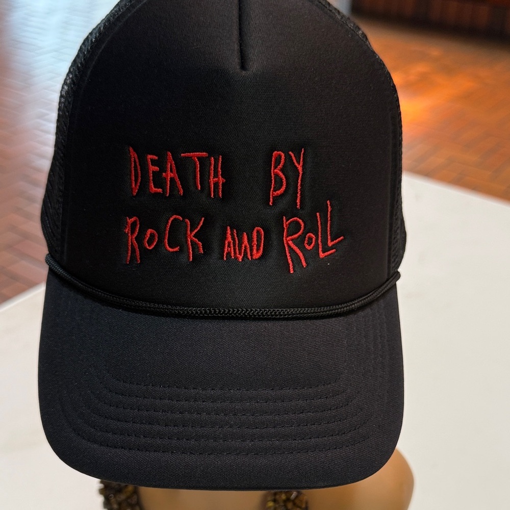 Black Mesh Trucker Hat